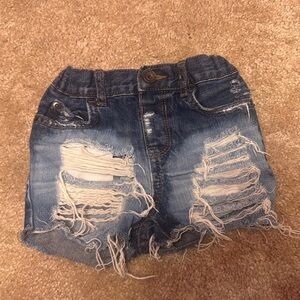 The Children's Place Distressed Denim Shorts - Blue